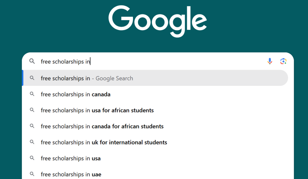 search for free scholarship