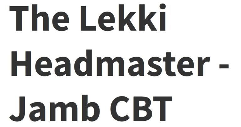 Questions answers From Lekki Headmaster